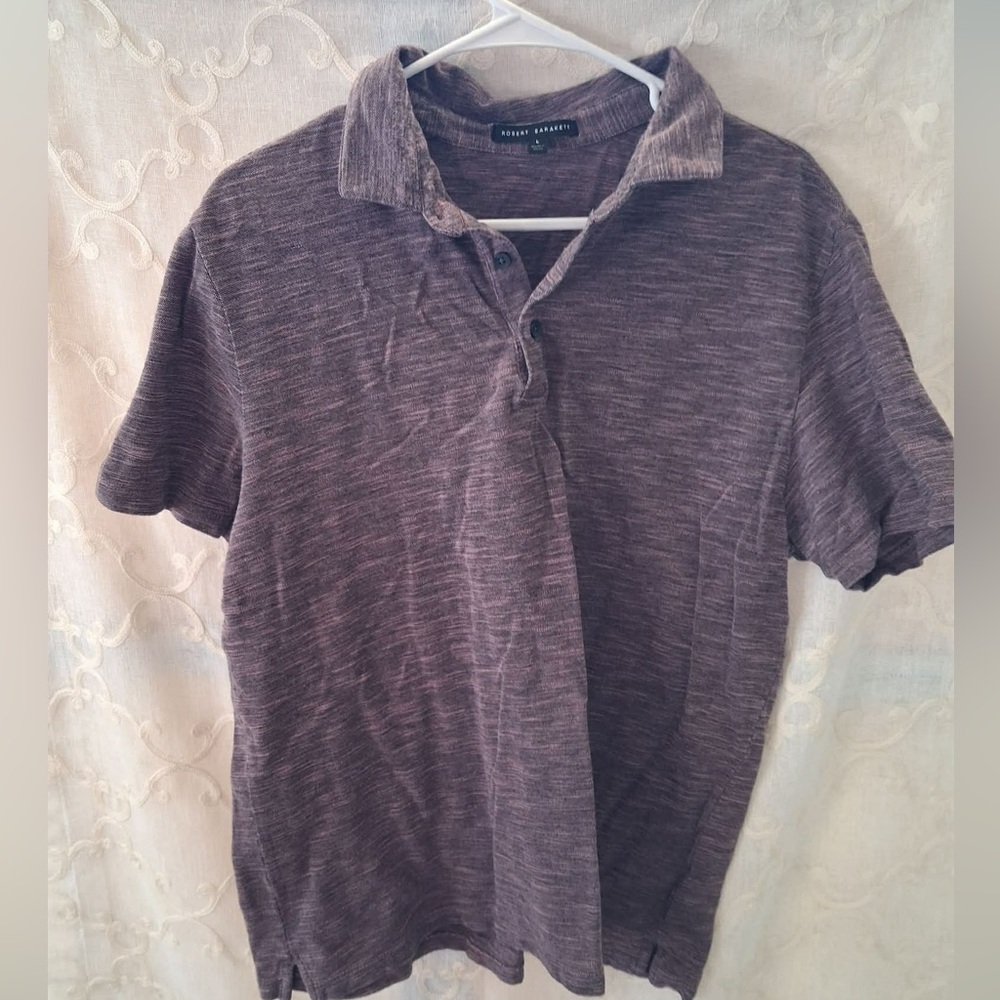Robert Barakett “Baylor SS” Men’s Polo Size Large Purple